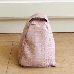 Hand Made Luxury Door Stop in Baby Pink Leather, Out Of Filled With Sand. Cute & Practical. Great Gift - thumbnail 3