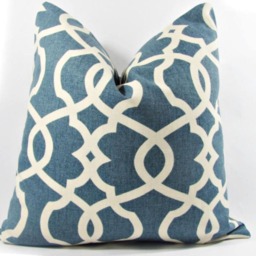 "Blue Emory Decorative Pillow Cover.10"", 14"" 16"", 17"", 18"", 20"", 22"", 24"", 26" - thumbnail 2