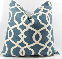 "Blue Emory Decorative Pillow Cover.10"", 14"" 16"", 17"", 18"", 20"", 22"", 24"", 26" - thumbnail 1