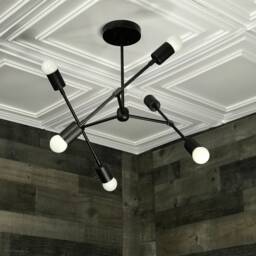 Linus Modern 6 Light Geometric Sputnik Mid Century Industrial Chandelier - thumbnail 2