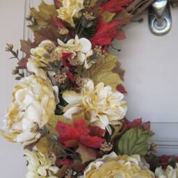 Autumn Wreath For Door Or Wall Decor - thumbnail 3