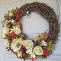 Autumn Wreath For Door Or Wall Decor - thumbnail 2