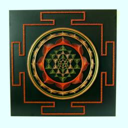 Sri Yantra String Art Sacred Geometry Meditation Wall Art Home Decor D??cor Mandala Zen 3D New Age Spiritual Gift, Yoga - thumbnail 4