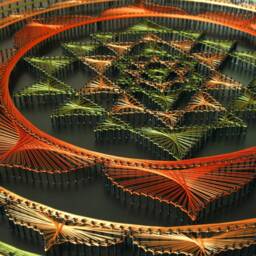 Sri Yantra String Art Sacred Geometry Meditation Wall Art Home Decor D??cor Mandala Zen 3D New Age Spiritual Gift, Yoga - thumbnail 3