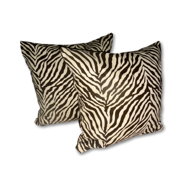 Kuwaha Home Animal Print Decorative Pillow Cover, Brown, Beige - image 1