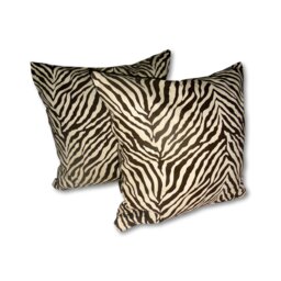 Kuwaha Home Animal Print Decorative Pillow Cover, Brown, Beige - thumbnail 1