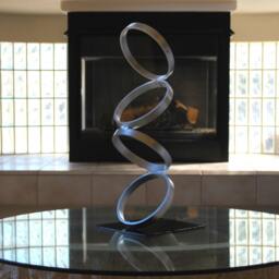 Mid Century Modern Metal Sculpture Art Abstract Simple Contemporary Decor Modernist By Petrykowski Artworks - thumbnail 3