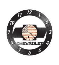 Free Shippingchevy Themed Vinyl Album Record Clock Made in The > Usa - thumbnail 1