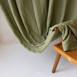 Extra Wide 274cm/107Inches Linen Curtains. Olive Green Color Long Drapery. Large Curtains in Various Colors. Custom Size Linen - thumbnail 2
