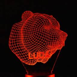 Personalised Bear Night Light Led Animal Light Stand - thumbnail 4