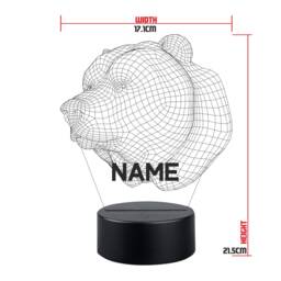 Personalised Bear Night Light Led Animal Light Stand - thumbnail 2