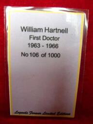 Dr. Who William Hartnell Figurine, Legends Forever Limited Edition - thumbnail 4