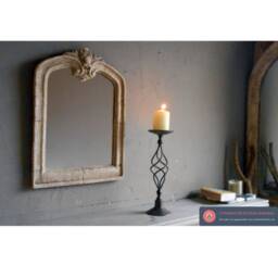 Small Baroque Pretty Stone Vintage Mirror - thumbnail 1