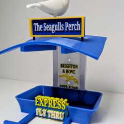 Brighton & Hove Garden Bird Feeding Station - Decor Wild Food Feeder Gift For Albion Fan- Seagulls Supporter Present - thumbnail 3