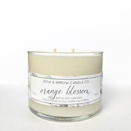 15 Oz Natural Soy Candle Orange Blossom Scented - Double Wick Vegan Gift Idea - thumbnail 3