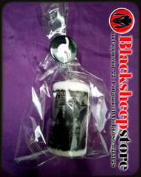 Morticia Addams Candle, Customizable, Achievable On Request With Any Image, Photo Or Phrase Of Your Choice, Complimentary Brooch, Halloween - thumbnail 1