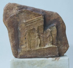 Caryatid Unique Stone Porcelain Figurine Sculpture Greek Acropolis - thumbnail 1