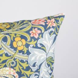 Golden Lily William Morris Linen Cushion Cover, Botanical Pillow - thumbnail 3