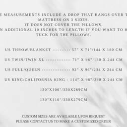 Sea Wave Waffle Linen Coverlet Softened Heavy Weight Twin Full Double Queen King California King, Custom Size Bed Cover - thumbnail 3