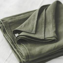 Natural Linen Flat Sheet, Queen, King, Twin, Custom Size Bed Organic Top Softened Linen Bedding - thumbnail 2