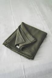 Natural Linen Flat Sheet, Queen, King, Twin, Custom Size Bed Organic Top Softened Linen Bedding - thumbnail 1