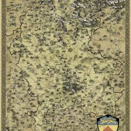staffordshire Canvas, Fantasy Map, Wall Art, Gift For Him Her, Present Mum Dad, Reader Gift, Hand Drawn - thumbnail 2