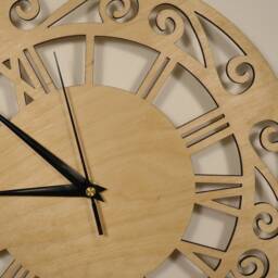 Wooden Clock/Roman Numeral Decorative Art/Wall Clock/Silent Ticking Clock/Wall Clock For Living Room - thumbnail 3