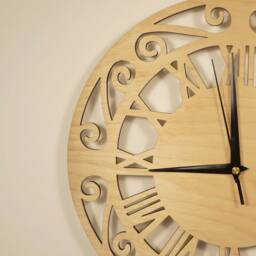 Wooden Clock/Roman Numeral Decorative Art/Wall Clock/Silent Ticking Clock/Wall Clock For Living Room - thumbnail 2
