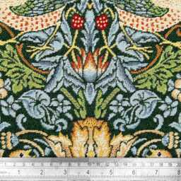 William Morris Strawberry Thief Curtains, Custom Made, Blackout Lined, Bottle Heading Tape - thumbnail 4