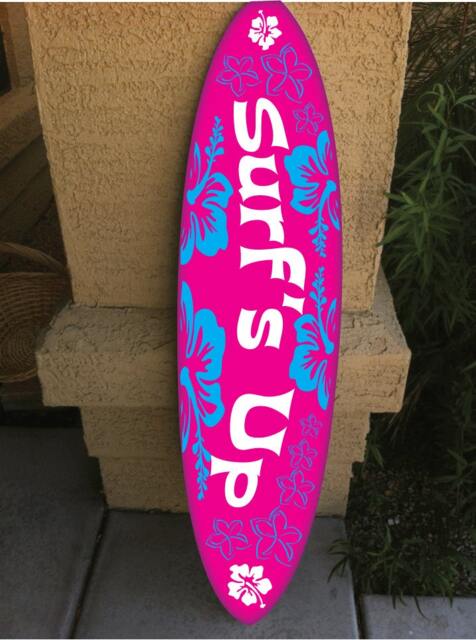 Custom Surfboard Wall Decor Hawaiian Beach Art, Personalized Name - image 1