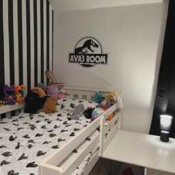 Personalised Dinosaur Wall Sticker - Jurassic Park Inspired Boys Bedroom Decal Custom Name Decor - thumbnail 2