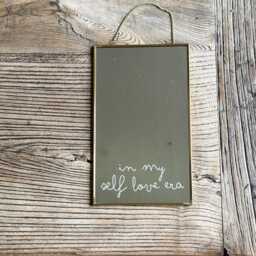 Personalised Quote Mirror/ Message Hanging Glass & Metal Mirror - thumbnail 2