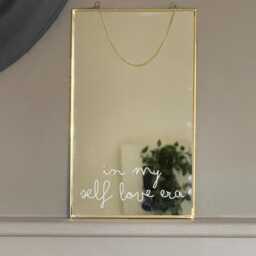 Personalised Quote Mirror/ Message Hanging Glass & Metal Mirror - thumbnail 4