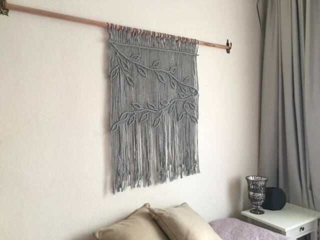 Macrame Wall Hanging, Window Valance - image 1