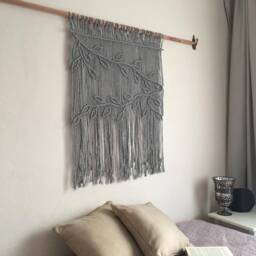 Macrame Wall Hanging, Window Valance - thumbnail 4