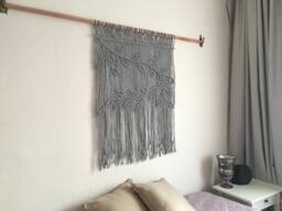 Macrame Wall Hanging, Window Valance - thumbnail 1
