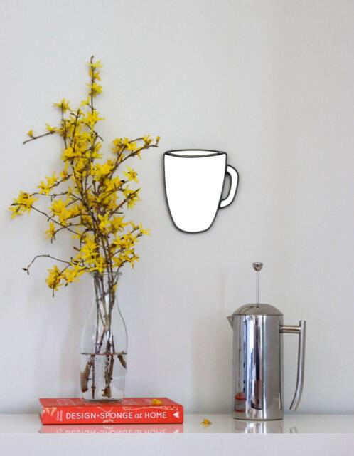 Coffee Mug Mirror Wall Tea Cup Tasse De Caf?? Taza Miroir Tazza Espejo Di Caff?? Specchio House Shop Decor - image 1