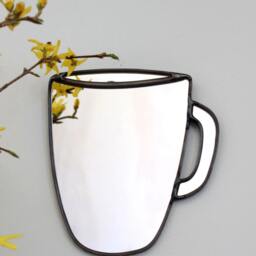 Coffee Mug Mirror Wall Tea Cup Tasse De Caf?? Taza Miroir Tazza Espejo Di Caff?? Specchio House Shop Decor - thumbnail 3