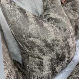 Curico Mole Cushion Cover Bronze Taupe Textured Pillow Sham, Self-Piped Luxury Cover, Ashley Wilde Designer Fabric Handmade in UK - thumbnail 3