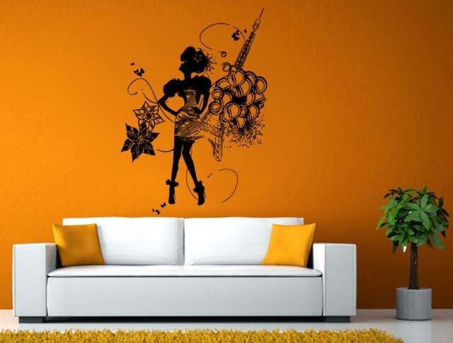 Fashion Shopping Style Woman Female Girl Dressing Design Swag Getup Wall Window Sticker Decal Vinyl Silhouette Decor L1923 - image 1