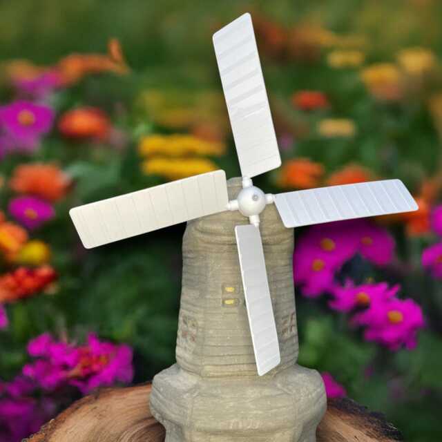 Large Windmill Statue Garden Sculpture Outdoor Farmhouse Decoration Cement Ornament Country Yard Art Hndmade - image 1