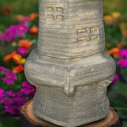 Large Windmill Statue Garden Sculpture Outdoor Farmhouse Decoration Cement Ornament Country Yard Art Hndmade - thumbnail 4