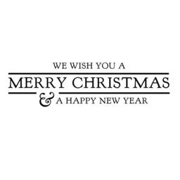 Merry Christmas Wall Decal - Holiday Typography Vinyl Art - thumbnail 3