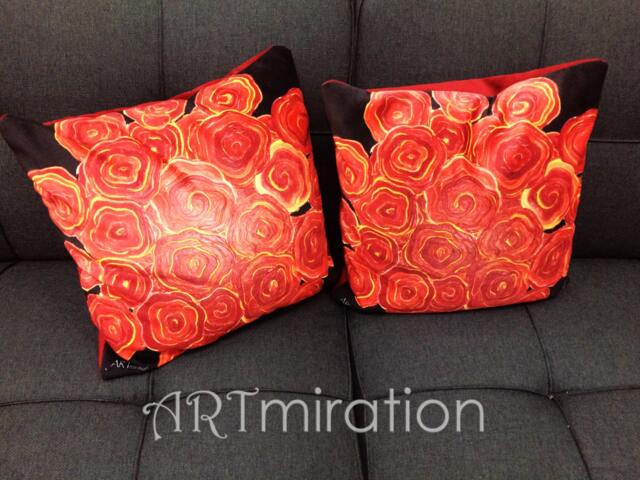 Coming Up Roses Pillow Cover - image 1