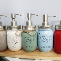 Set Of 6 Mason Jar Soap Dispensers - thumbnail 3