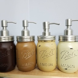 Set Of 6 Mason Jar Soap Dispensers - thumbnail 2