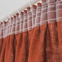 Handmade Linen Curtain - Pencil Pleat Drapery Panel in Natural Washed Linen, Custom Size Window Treatment For Cozy Interior Styling - thumbnail 3
