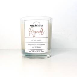 Wedding Day Candle - Gift For Couple Anniversary - thumbnail 4