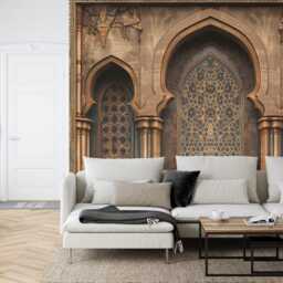 Islamic Arches Wallpaper Mural, Arabian Nights Decor, Peel & Stick - thumbnail 2