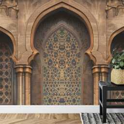 Islamic Arches Wallpaper Mural, Arabian Nights Decor, Peel & Stick - thumbnail 3